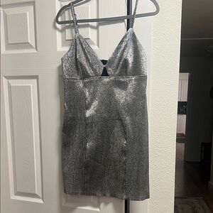 H&M Silver Mini Dress. New without tag.